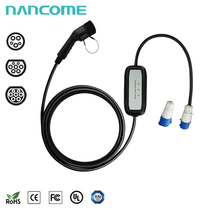 Pengecas EV Mudah Alih tanpa Skrin